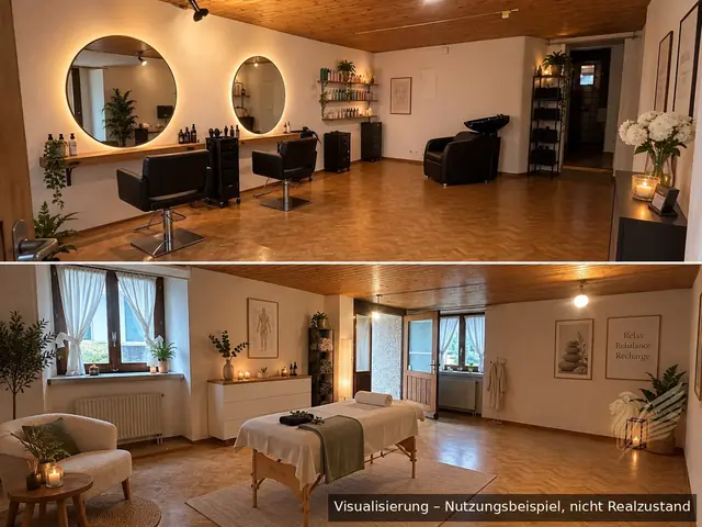Visualisierung: Nutzungsbeispiel Coiffeur/Massage